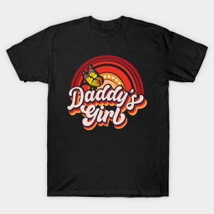 Daddy's Girl Butterfly and Rainbow T-Shirt